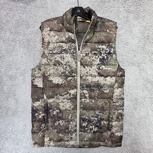 Cabela's Thinsulate Puffy Camo Vest Men's Small‎ True Timber Strata